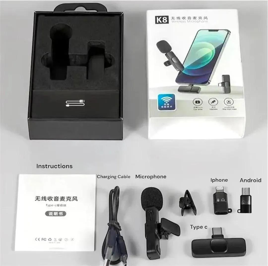 Black Microphone ABS Plastic for Accessories