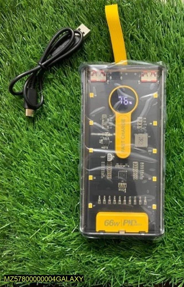 Zoom Zoom 20000mAh Fast Charging Power Bank 66W Black for Sale in Lahore