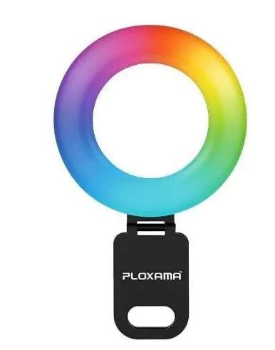 RGB 10 Colors Phone Clip LED Selfie Ring Light with Mirror for Sale in Lahore