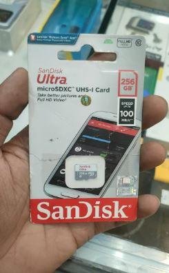 Original SanDisk 256GB Memory Card High Speed Storage Card for Sale in Faisalabad