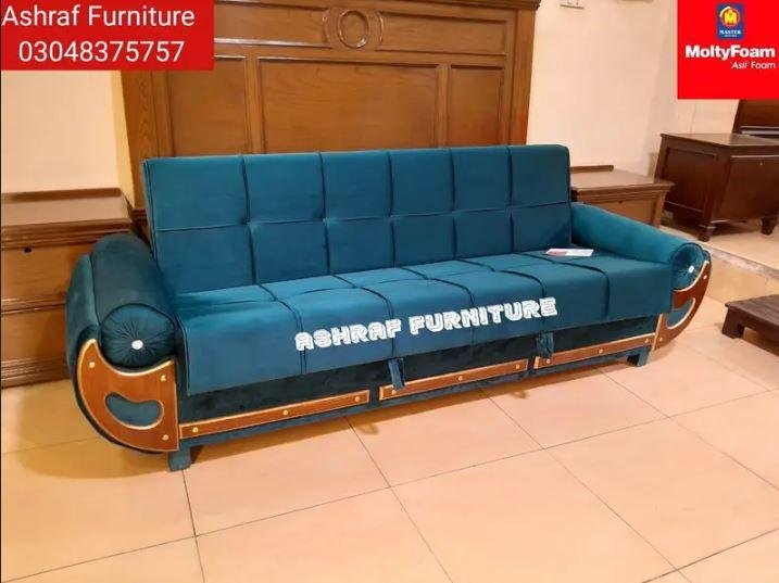 Sofa Cum Bed for Sale in Lahore | Folding Sofa Bed & L Shape Sofa Set