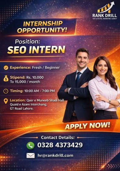 SEO Internship Jobs in Lahore Fresh Beginner SEO Staff Required