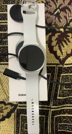 Samsung Galaxy Watch with Original Magnetic Charger White Strap for Sale in Lahore