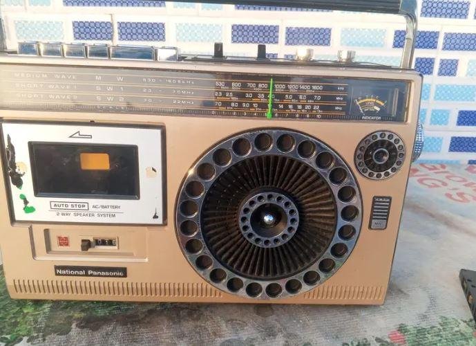 National Panasonic 3 Bands Radio Tape Recorder MW SW1 SW2 – Made in Japan