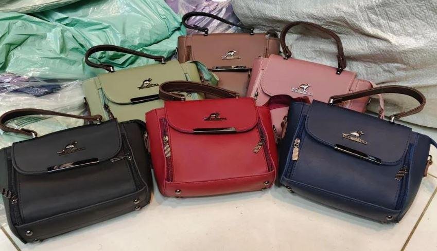 Blue Leather Crossbody Bag For Girls in Lahore | Stylish Multipurpose Ladies Bag