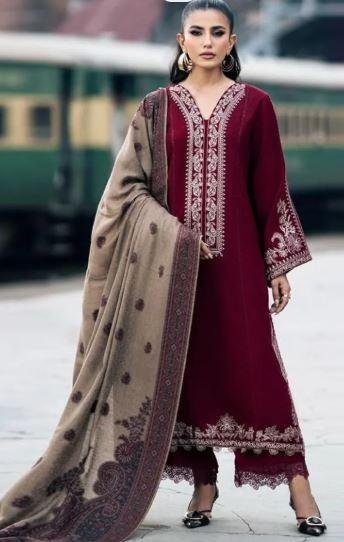 Champagne Beige Abaya with Scarf for Sale in Karachi – Elegant Embroidered Abaya