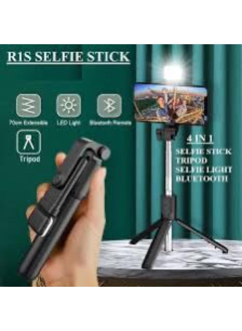 Black Selfie Stick with Tripod Stand