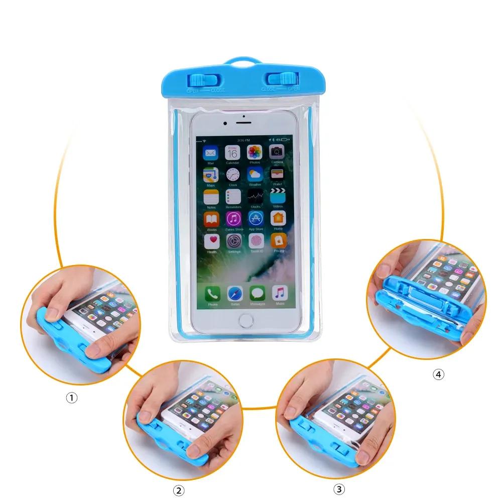 Waterproof Phone Pouch Multicolor Plastic Durable