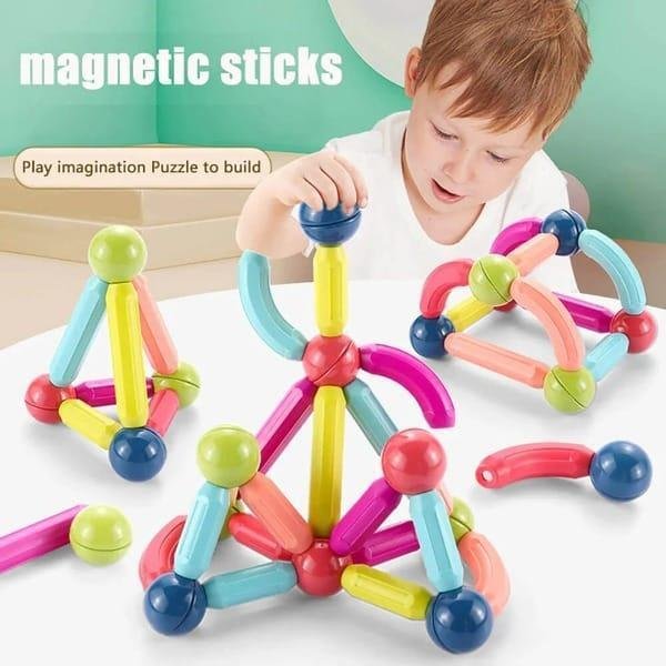Magnetic Sticks Toy for Kids 25 Pcs Safe Building Set