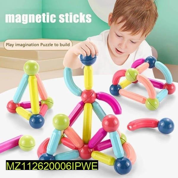 Magnetic Sticks Toy for Kids 25 Pcs Safe Building Set