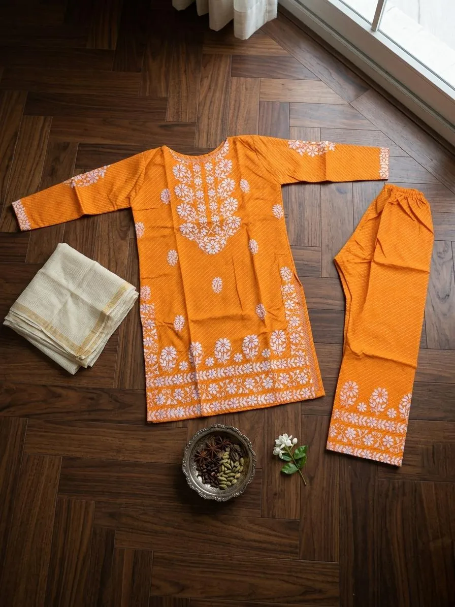 2 Pcs Women's Stitched Cotton Lawn Printed Shirt And Trouser Summer Collection