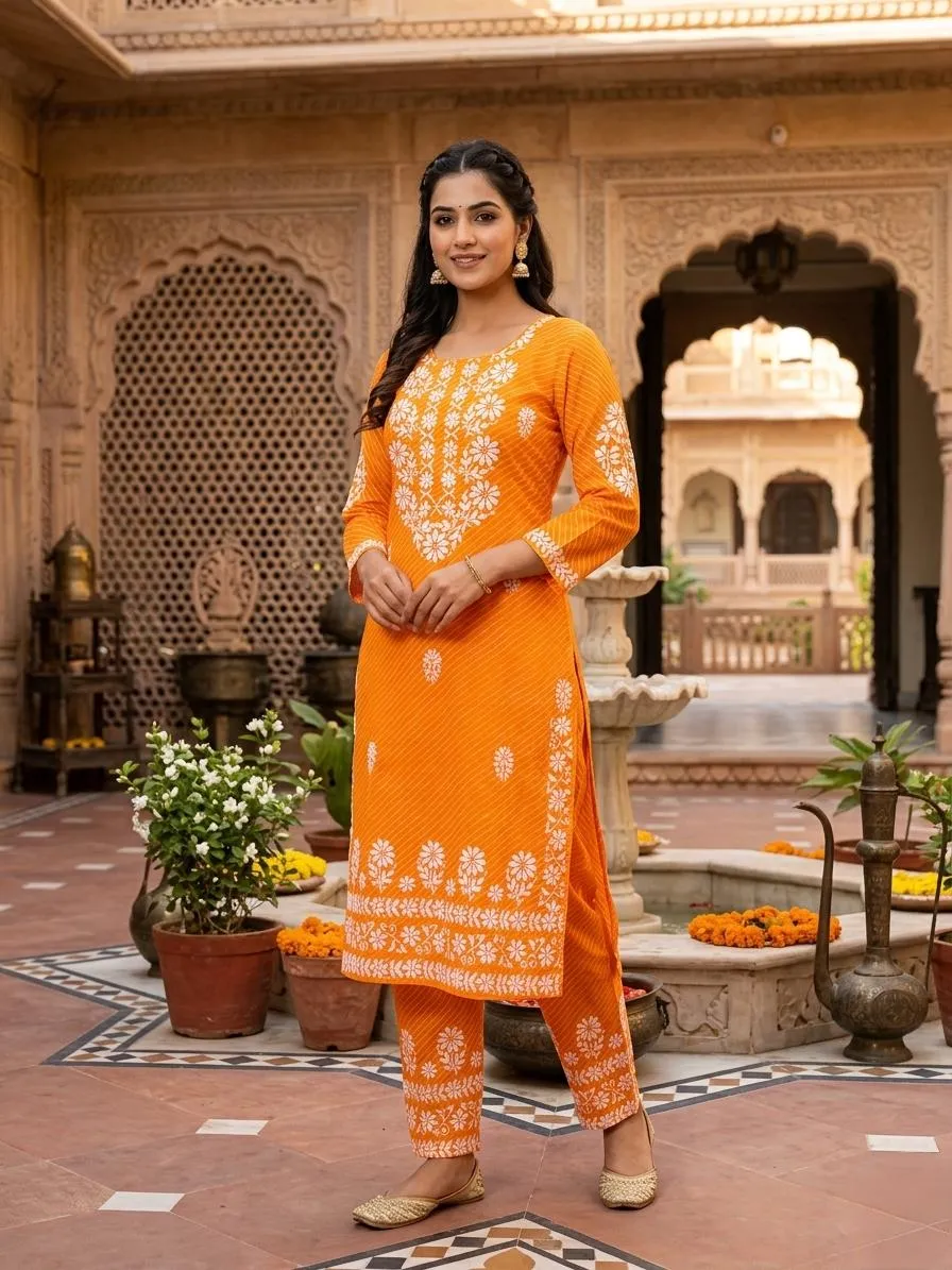 2 Pcs Women's Stitched Cotton Lawn Printed Shirt And Trouser Summer Collection