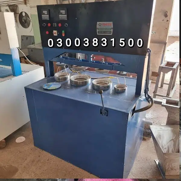 HIGH SPEED Paper Plates Making Machines with 4 Dies, Disposable Plates