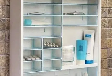 Multipurpose Modern Wall Mounted Tambour Shutter Door Medicine Cabinet