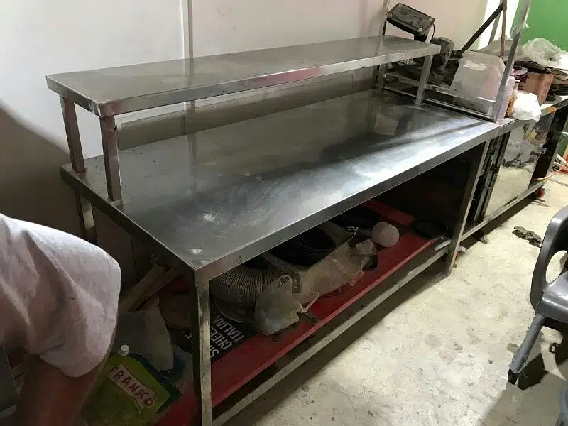 food preparation table