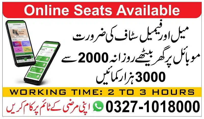 online jobs are available in Pakistan