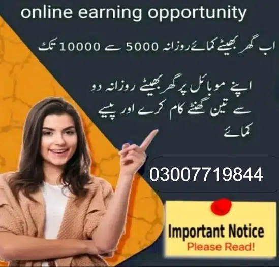 Job for Males, Females, Students (Part time, Full time Home Based Job