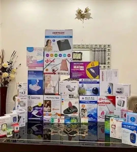 NEBULIZER MACHINE,HEATING PAD,AIR MATTRESS,STEAMER,FIRSTAID BOX,STRIPS