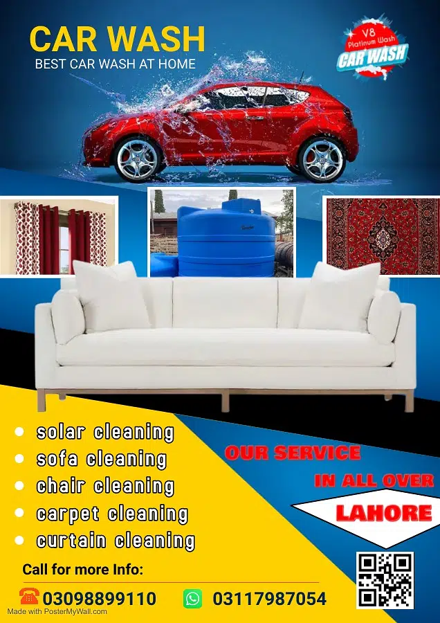 car wash car detailing sofa wash solar wash tanky wash carpet clean