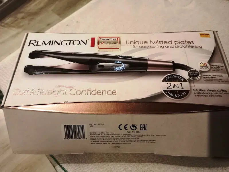 REMINGTON HAIR STRAIGHTENER & CURL Original Product Model R-S6606