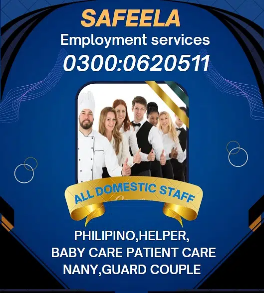 Maids / House Maids / Couple / Driver / Patient Care / Nanny / COOK.