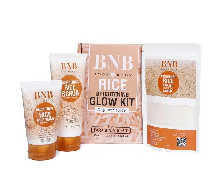 Rice Extract Bright & Glow Skin / face mask / face wash/ face scrub