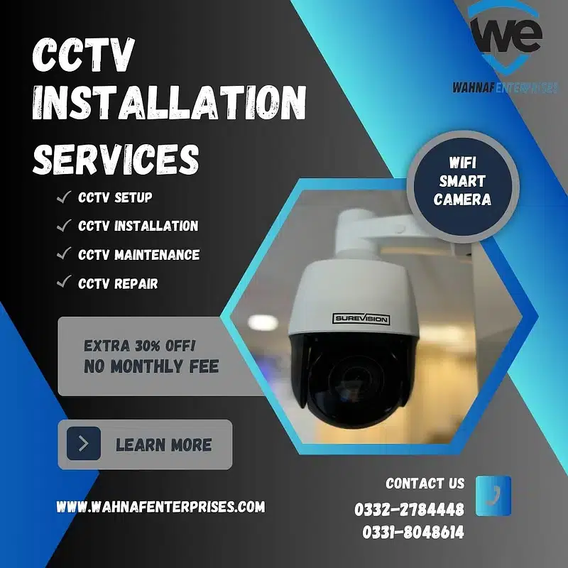 Professional CCTV Installation Services | Free Installation Cctv