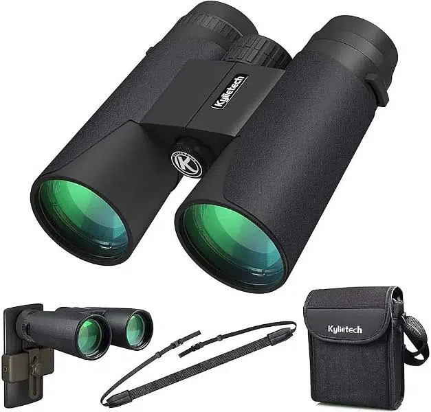 Amazon Branded Kylietech 12X42 Binoculars HD Waterproof box pack