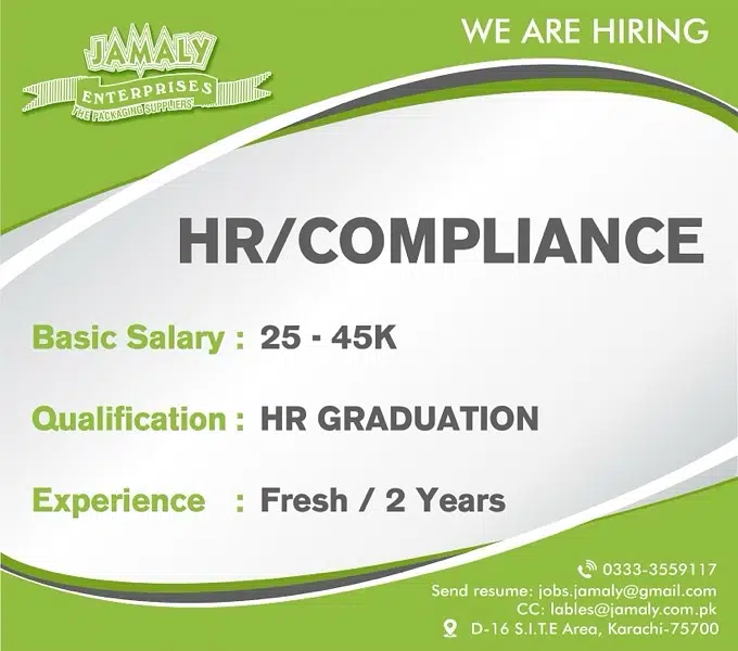 HR compliance Job