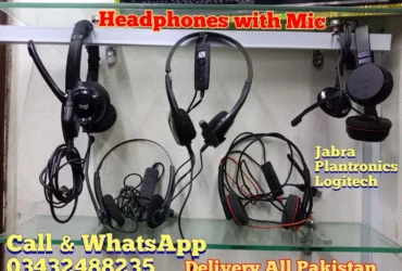 Plantronics jabra Logitech H 390 3220 headphones with mic usb noise