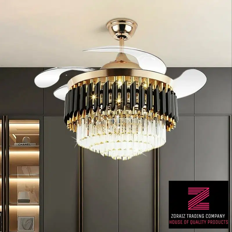 Ceiling Fan With Chendlier Remote Control