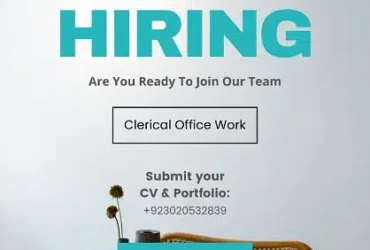 Clerical Support Staff (Male Only)