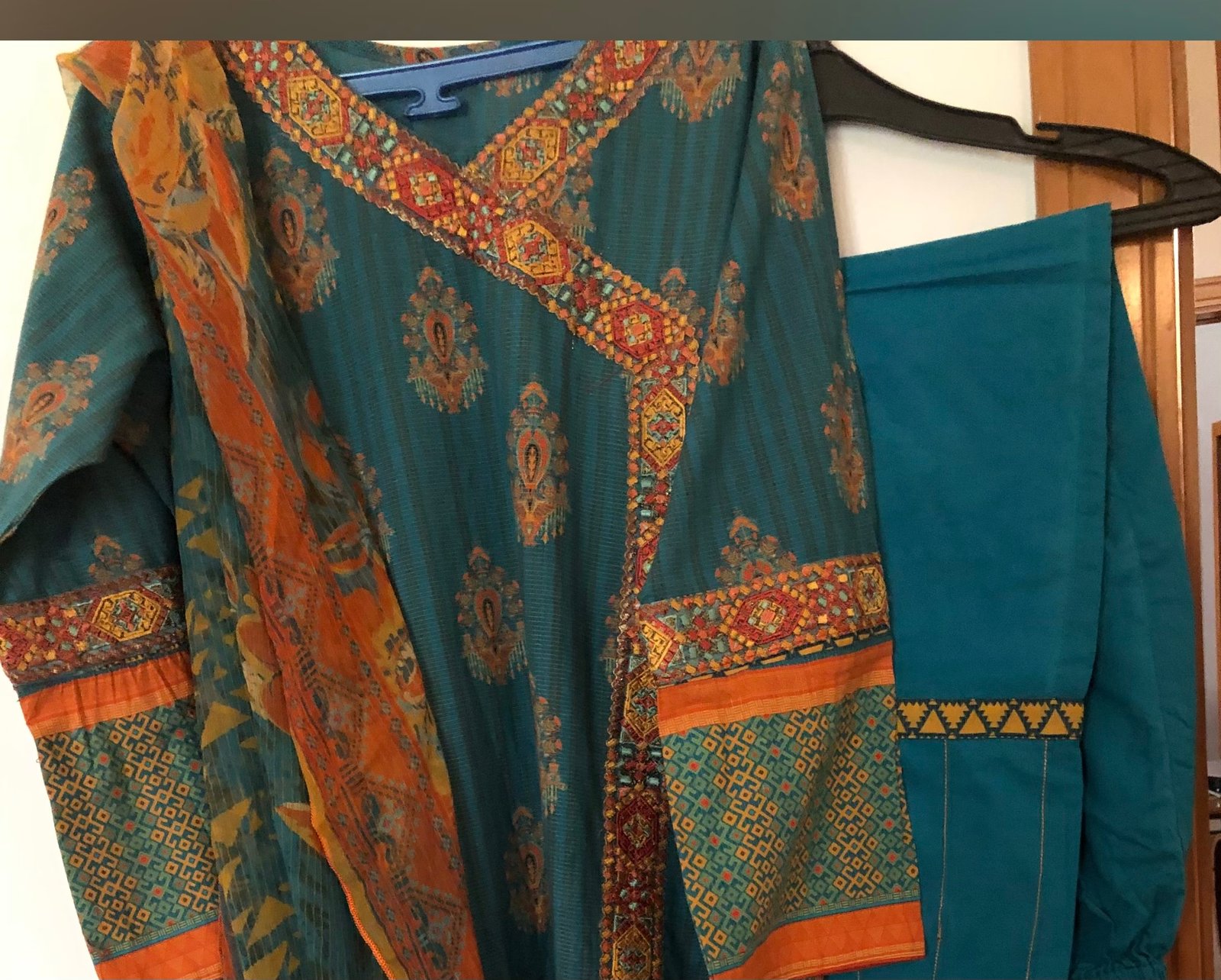 Edenrobe embroidered lawn 3 piece suit (self stitched)