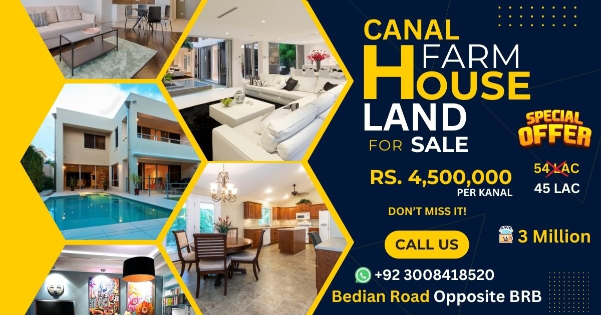 Farmhouse Land for sale at Bedian Road lahore