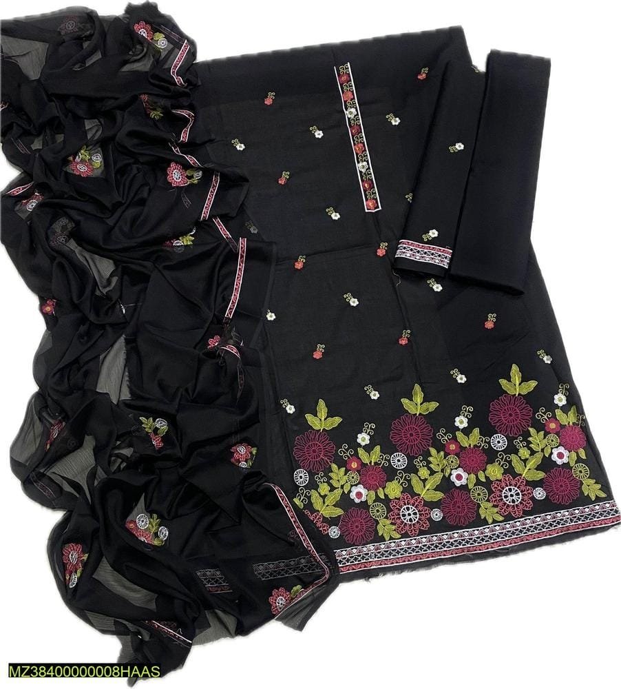 Chic Embroidered Lawn Suit Set: Elevate Your Style with Grace