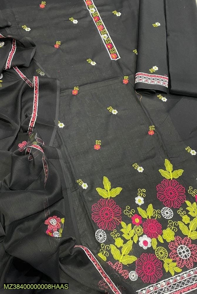 Chic Embroidered Lawn Suit Set: Elevate Your Style with Grace