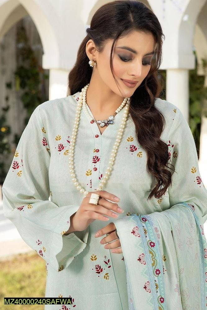 Chic 3-Piece Women's Unstitched Viscose Printed Suit TSC-10 – Elevate Your Style Today!