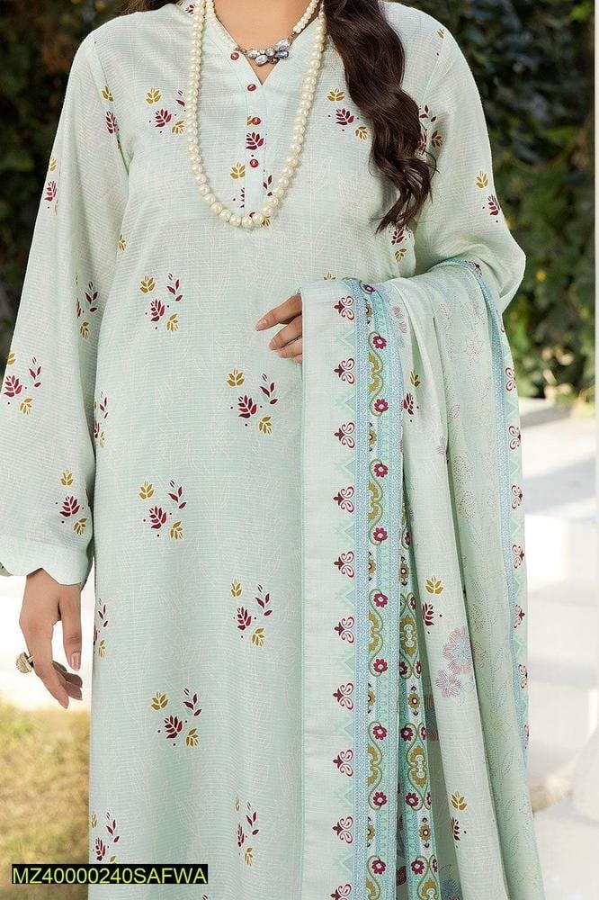 Chic 3-Piece Women's Unstitched Viscose Printed Suit TSC-10 – Elevate Your Style Today!