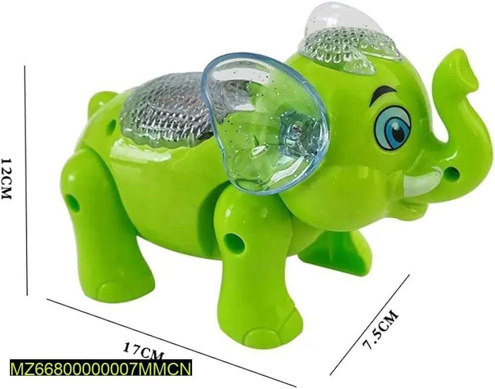 1 Pc Elephant Electric Toy for Kids – Walking, Music & Lighting