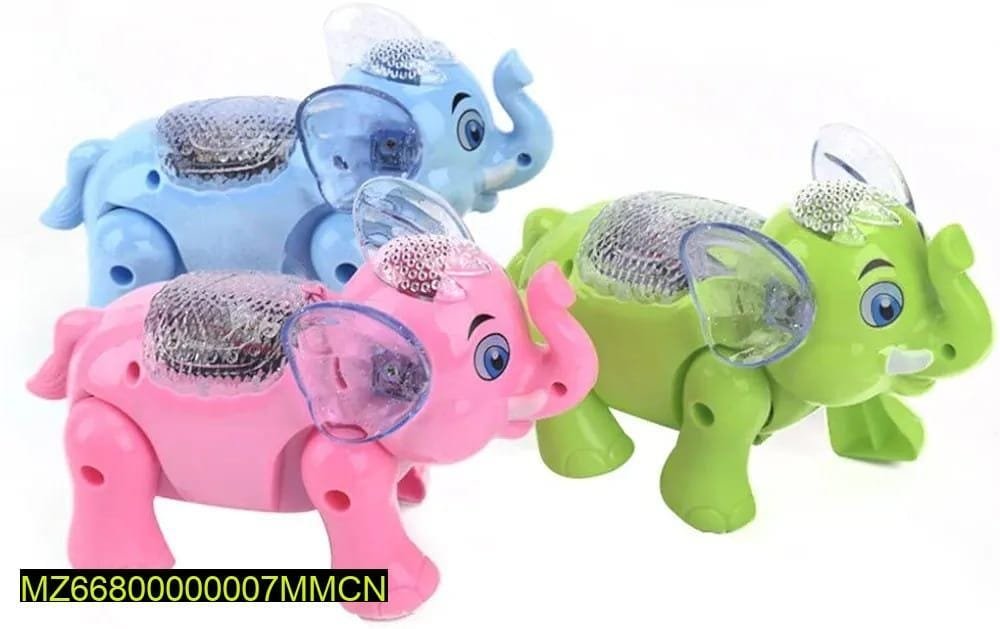 1 Pc Elephant Electric Toy for Kids – Walking, Music & Lighting
