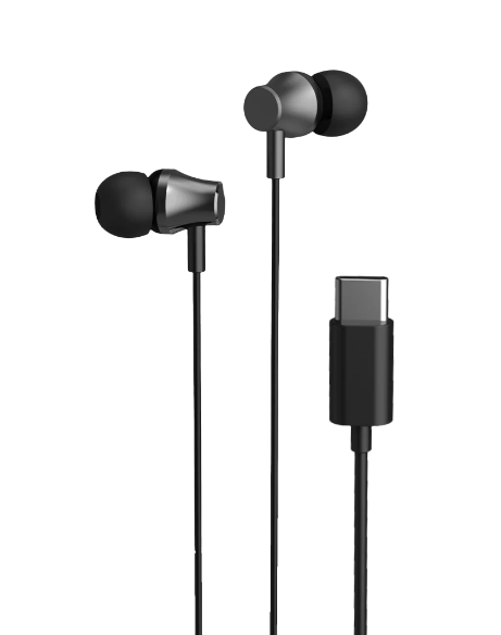 TYPEC earphone in black color