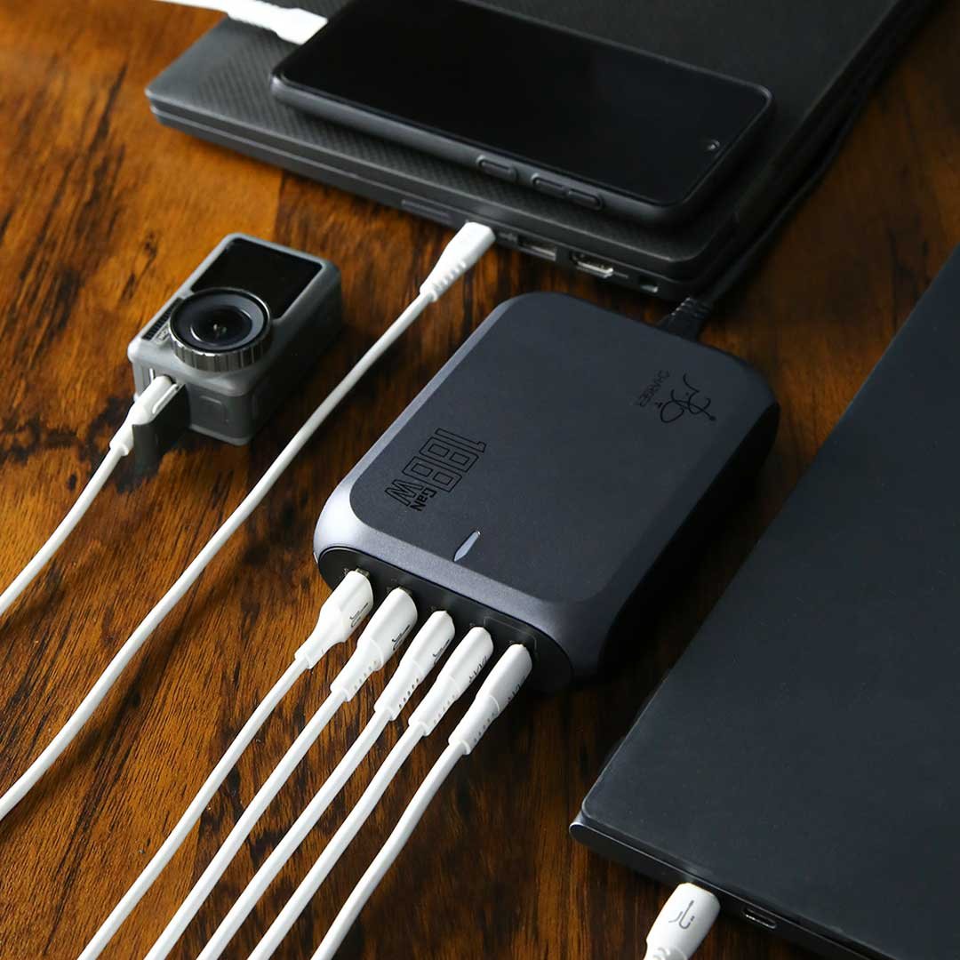 Fusion Mighty 188W GaN Desktop Charger 5 Ports