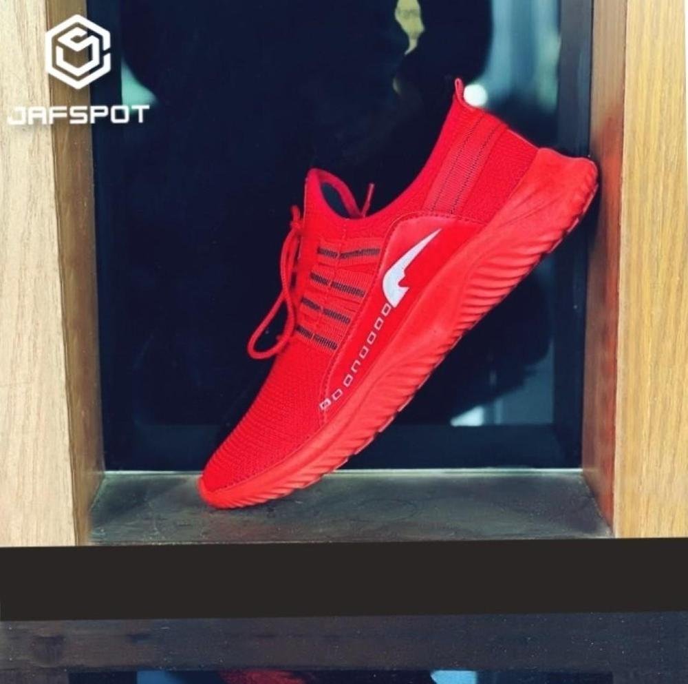 Men's Running Walking Casual Shoes  -JF015, Red